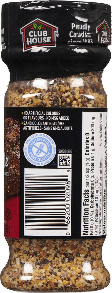 Club House La Grille Montreal Steak Seasoning, 188 g, 188g