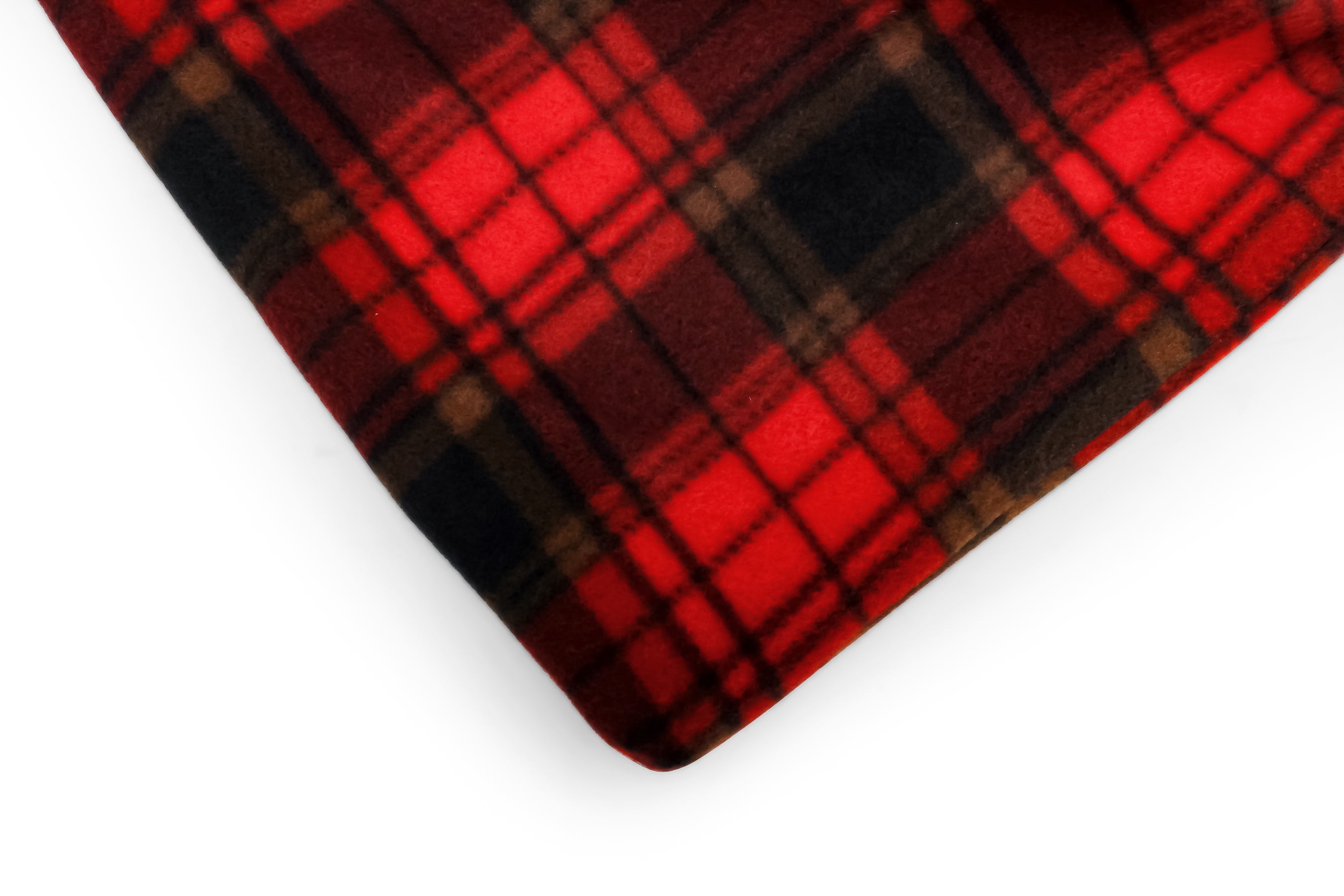 Camco Heated Blanket for Camping and Traveling, 100% Polar Fleece, Red/Black Plaid (42804)