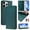 Darkgreen, variant on Wallet Case for iPhone 13 Pro Max, Magnetic Closure PU Leather Flip Phone Case for Men Women with RFID Blocking Card Holder Kickstand, Shockproof Protection Cover for iPhone 13 Pro Max, Darkgreen