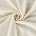 thumbnail image 5 of Pair of High Quality Velvet Fabric Indoor Blackout Curtains, Back Tab Curtain Panel for Living Room, Bedroom 95''x37'' - Ivory, 5 of 5