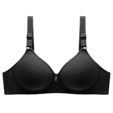 

DECILRO Lingerie for Women Women s thin mold cup air hole smooth finish and accessory breast corset Black XXL（44/100）