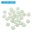 thumbnail image 3 of Unique Bargains Letter Pendants Drops Set, 26 Pack Alphabet Pendant Double Sided for Jewelry Making DIY, Blue, 3 of 6