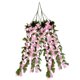 thumbnail image 1 of Flores colgantes violetas Kdkad, decoración artificial, planta colgante de imitación violeta, orquídea artificial colgante para decoración de interiores, exteriores, bodas y jardín., 1 of 2