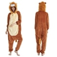 thumbnail image 3 of Pijama de una pieza con dibujos de animales, disfraz de cosplay de Stitch, Kigurumi, unicornio, león, franela, ropa de dormir unisex para adultos y niños, 3 of 4