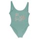 thumbnail image 4 of WILLBEST Trajes de Baño Mujer Natacion Traje de Baño de Una Pieza Con Estampado de Letras A La Moda Para Mujer Traje de Baño de Bikini Sexy Traje de Baño Sin Mangas Traje de Baño Sin Espalda, 4 of 4