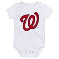 thumbnail image 4 of Infant Navy/Red/White Washington Nationals Minor League Player Three-Pack Bodysuit Set, 4 of 4