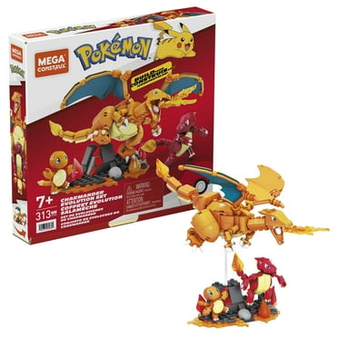 MEGA Pokémon Charmander Set with 3 Action Figures (300 Pieces) for Kids, Plastic