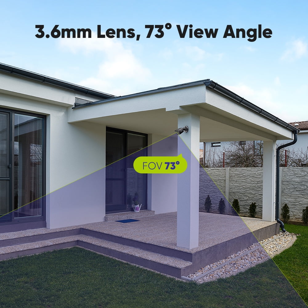 SANNCE HD 1080P CCTV Security Cameras 4pcs 2.0MP Outdoor Home Video Surveillance Camera CCTV System Black
