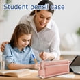 thumbnail image 3 of Mesh Pencil Case Student Special Pencil Case Stationery Box | Nylon mesh double-layer pencil case, for students' exam storage, visible and easy to find items, 3 of 5