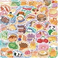 thumbnail image 2 of Pegatinas de vinilo Waterpr, 50 unidades por lote, dibujos animados en inglés, comida para animales, 2 of 4