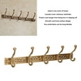 thumbnail image 3 of Rail Wall Hook, Protective Perfect Organizing Coat Hat Hook Rail  For Wardrobe, 3 of 8