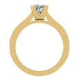 thumbnail image 3 of Princess Cut Diamond Engagement Ring Riviera Shank 1.32 CT 14K Gold (H,SI1), 3 of 5
