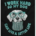 thumbnail image 2 of Work So Hard Dog Live A Better Life Women's Plus Size Graphic Tee Brisco Brands 2X, 2 of 5