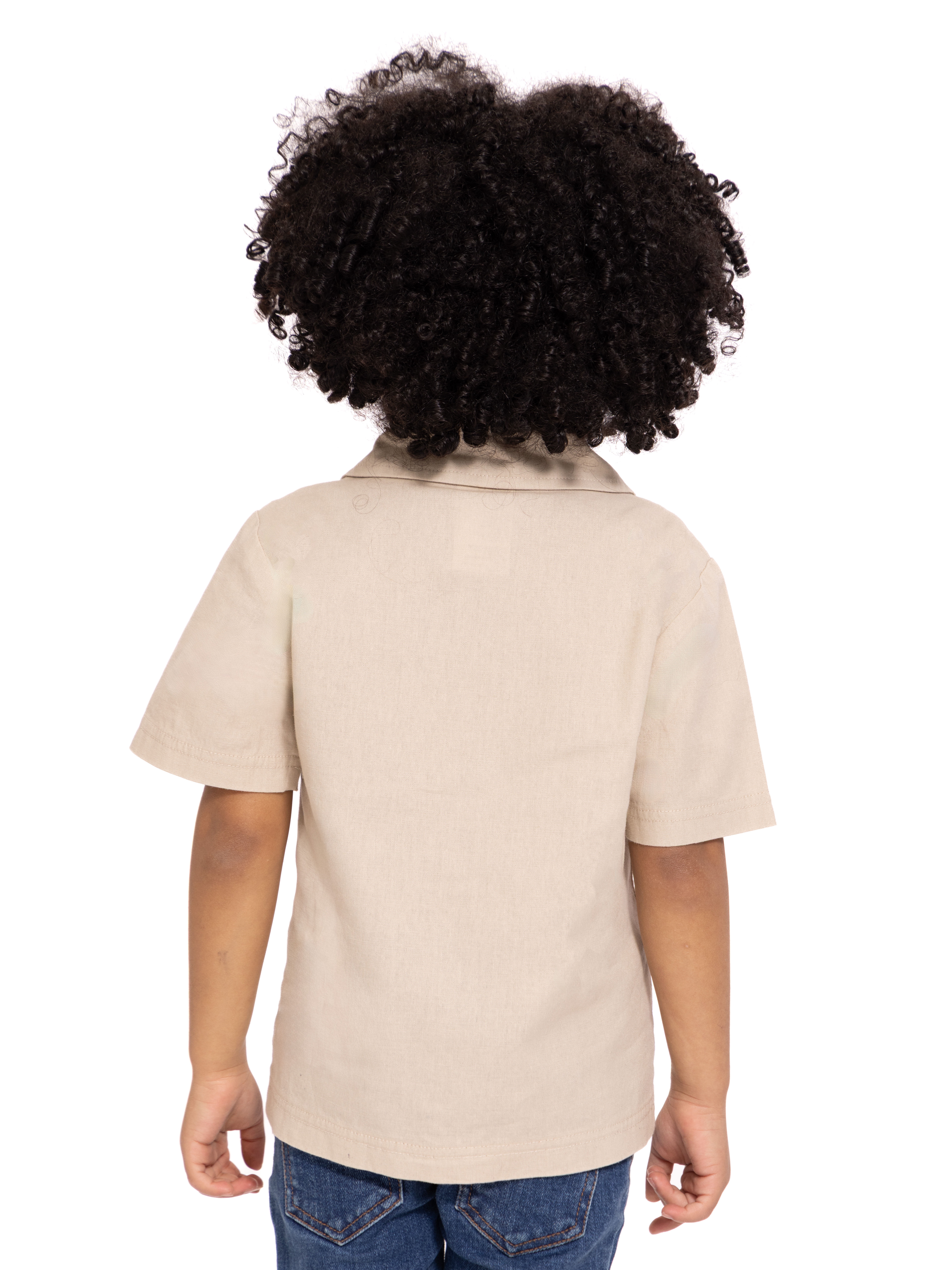 Hot Wheels Toddler Boys Short Sleeve Cotton Button Down Work Shirt with Patches, Sizes 12M-5T