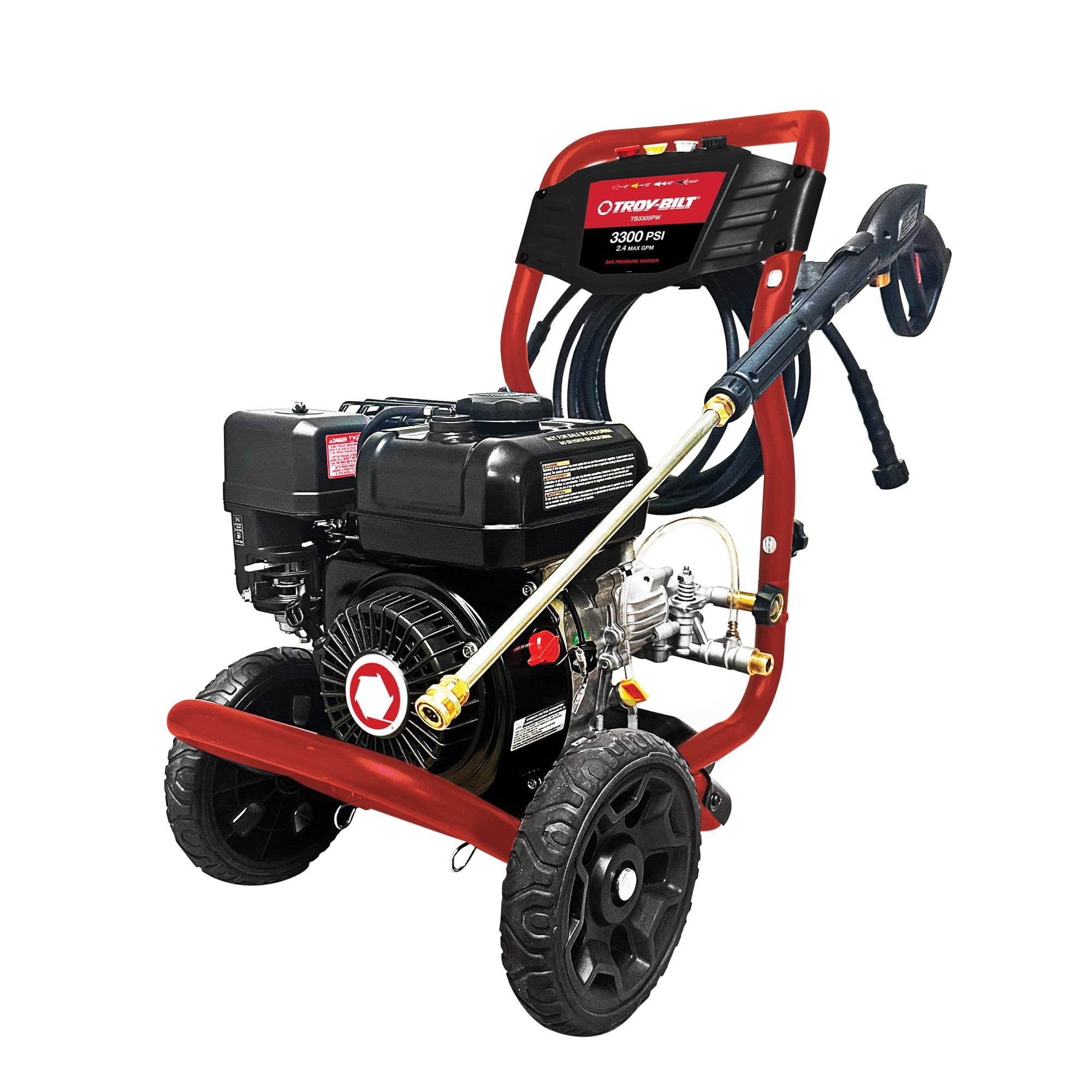 Troy-Bilt 3300 Psi 2.4 Gpm 195 Cc Axial Cam Pump Gas Pressure Washer