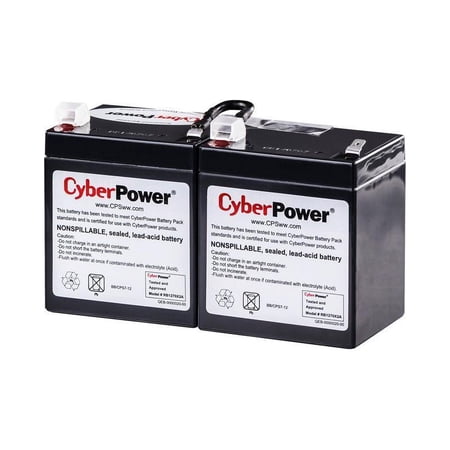 UPC: 0649532602025 | CyberPower RB1270X2A UPS Replacement Battery Cartridge 12V 7AH
