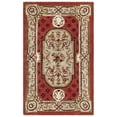 thumbnail image 5 of SAFAVIEH Classic Flanagan Floral Bordered Wool Area Rug, Burgundy, 4' x 6', 5 of 6