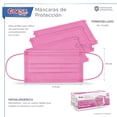 thumbnail image 3 of Best Trading Cubrebocas Rosa 50 piezas, Mascarilla Desechable Termosellado Tricapa, Tapabocas con Ajustador Nasal Oculto y Tecnología Ligera de Filtrado Efectivo, 3 of 5