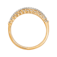 thumbnail image 3 of Women's Welry 1/3 cttw Diamond Triple Row Band Ring in 10kt Yellow Gold, 3 of 4