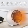 thumbnail image 4 of Calentador De Ventilador, Calentador Portátil De 500 W, Calentamiento Rápido, Protección contra Sobrecalentamiento E Inclinación, Seguro Y Portátil, Eficiencia Energética, para Dormitorio, Oficina Rojo Verde, 4 of 5