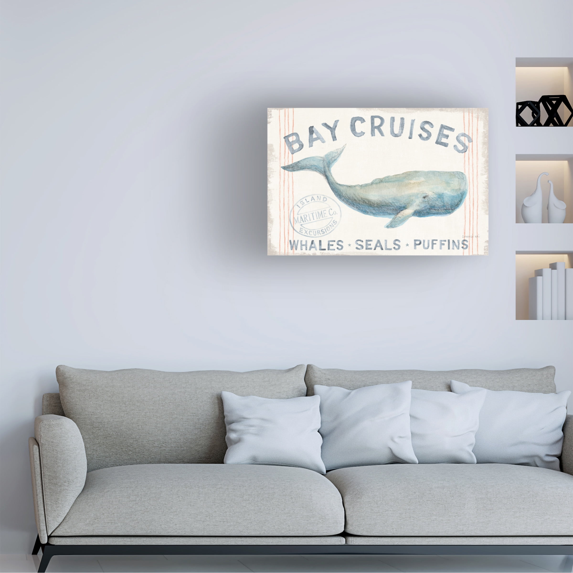 Trademark Fine Art 'Floursack Nautical I' Canvas Art by Danhui Nai