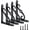 Black-4Pack, variant on Decorative Shelf Brackets 5x3-1/2 in Wall Mounted Floating Shelf Bracket L Heavy Duty Support Corner Brace Joint Right Angle Bracket for DIY Open Shelving with Screws Black 2 Pcs