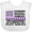 AA-White, variant on Inktastic Epilepsy Awareness Purple Ribbons and Flag Boys or Girls Baby Bib