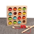 thumbnail image 4 of Juego de juego de pesca magnético de madera | Desarrollo de la motricidad fina | Reconocimiento de letras del alfabeto educativo | Pintura a base de agua segura para madera maciza natural |, 4 of 8