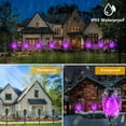 thumbnail image 2 of Flickering Flame Solar Tiki Torches 4 Pack Waterproof Outdoor Lighting for Garden Patio Lawn Pathway Yard Solar-Powered Landscape Lights, 2 of 11