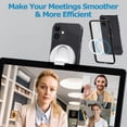 thumbnail image 4 of Continuity Camera Mount for MacBook Laptops/iPhone 12, 13 & 14 Series, Equip with Magsafe, iPhone Webcam Mount for iOS 16 & macOS Ventura, Desk View Avaliable, Includes Magnetic Metal Ring, 4 of 7