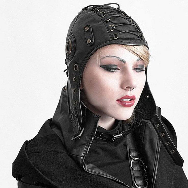 Leather Aviator Hat Leather Helmet 