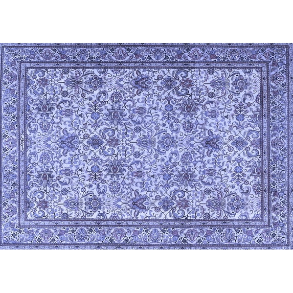 Ahgly Company Indoor Rectangle Persian Blue Traditional Area Rugs, 8' x 12'