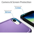 thumbnail image 3 of Entronix Heavy Duty Back Cover Cell Phone Case for Apple iPhone 7, Purple, 3 of 8