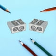 thumbnail image 6 of Metal Pencil Sharpeners, 2pcs Manual Double Hole Pencil Sharpener for Colored Graphite Pencils, Crayon Sharpener, Home Office, 6 of 8