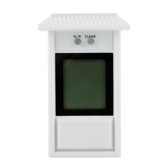 MYG for Digital Greenhouse Thermometer with Max Min Display Indoor Outdoor Wall Mount Garden Temperature Monitor Large LCD Screen Waterproof Design for Home Office