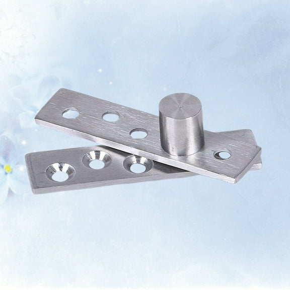 GOOHOCHY  Revolving Door Hinge Hinges Cabinet for Doors Cupboard Silver