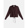thumbnail image 6 of Scenario Women's Tie Waist Utility Shirt with Long Sleeves, Sizes XS-XXXL, 6 of 6