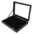 thumbnail image 3 of Pin Display Case Dustproof Transparent Glass Lid Badge Storage Box with Lock Buckle for Brooch Bar Jewelry Collection, 3 of 5