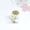 thumbnail image 6 of Jocestyle Finger Spinner Anxiety Ring Women Rhinestone Rotating Rings (Sunflower), 6 of 7