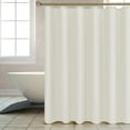 thumbnail image 3 of Waterproof Nylon Polyester Fabric Shower Curtain Liner by Home Bargains Plus, 70 x 108 Inch Extra Long, Ivory, 3 of 6