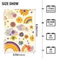 thumbnail image 2 of FORMRS 1-Subject Spiral Notebook 8" x 5" College Ruled 60 Refillable Sheet A5 Hard Cover, Beige Retro Rainbow, 2 of 7
