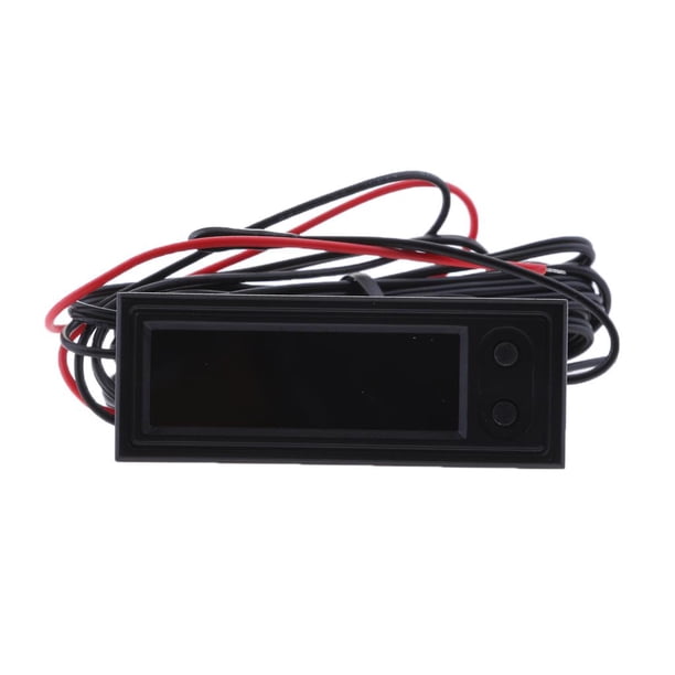Pantalla Digital LED Reloj para Automóvil Medidor de Voltaje Multímetro Sunnimix Módulo voltímetro digital para coche