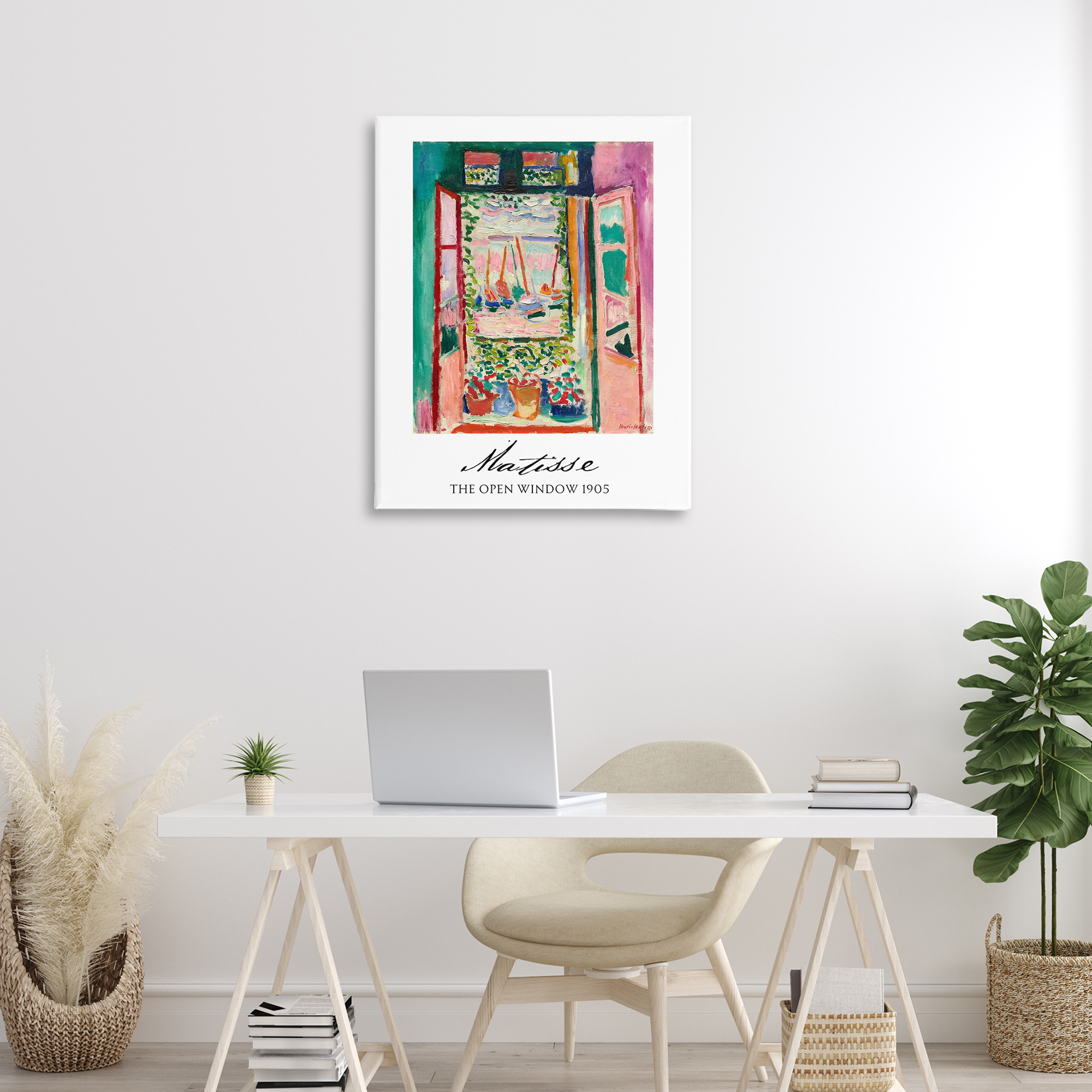 The Open Window Matisse Canvas Wall Art, design by Vintage Hustle