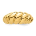 thumbnail image 4 of Auriga Fine Jewelry 14K Yellow Gold Shrimp Dome Size 8 Ring for Women, 4 of 6