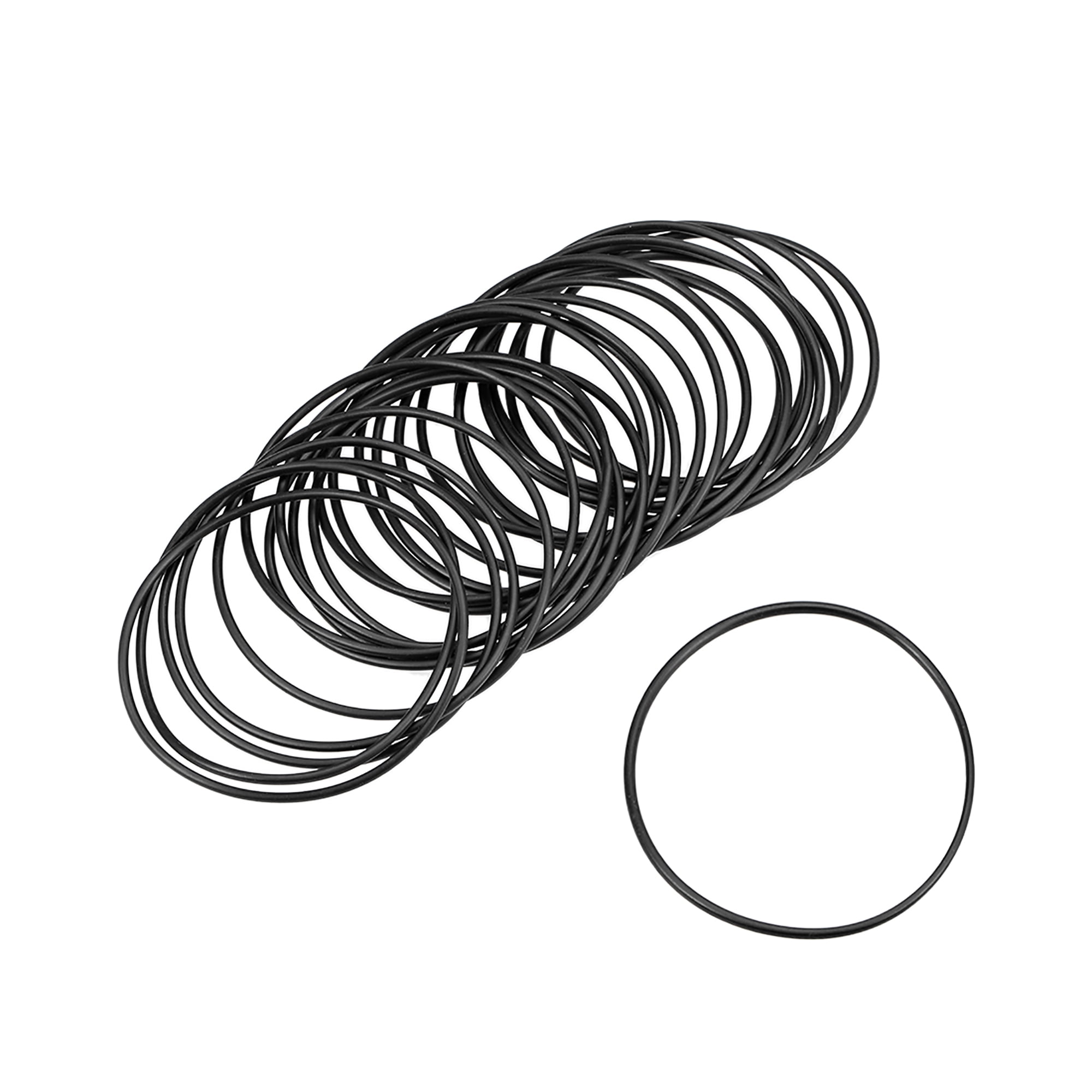 Othmro Nitrile Rubber O-Rings - 44mm OD, 41mm ID, 1.5mm Width (Pack Of 25)