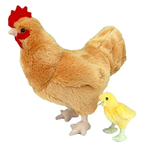 Adore 12 Standing Goldie The Hen Chicken Con Baby Chick Felp 