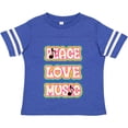 thumbnail image 3 of Inktastic Peace Love Music Quote Girls Toddler T-Shirt, 3 of 5