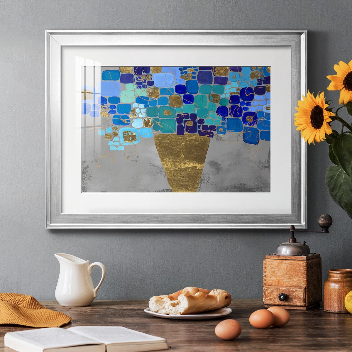 Blue Love Premium Framed Print - Ready to Hang