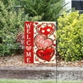 thumbnail image 6 of Valentine's Day Garden Flag 12x18 Inch, Double Sided Outdoor Patio Flag with Heart Pattern, Linen Banner for Yard Porch Decoration, Spring Holiday Welcome Flag, Farmhouse Style, 6 of 6