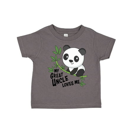 

Inktastic My Great Uncle Loves Me- cute panda Gift Toddler Boy or Toddler Girl T-Shirt